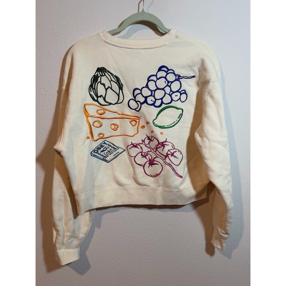 OBEY Farmer’s Market Embroidered Crewneck Sweatshirt Women’s Size Small